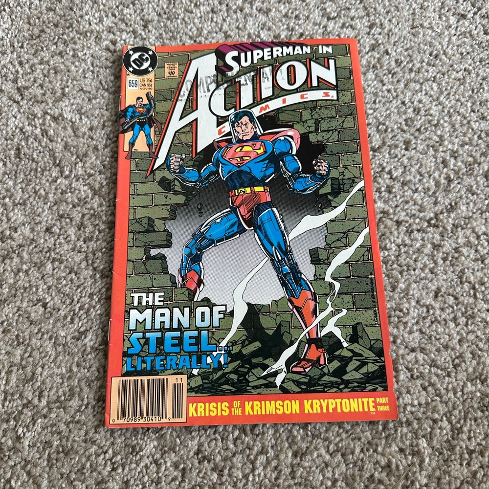 Superman In Action Comics #659 DC Comics Comic Book b&b